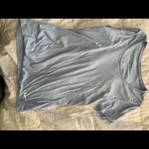 Baby blue nike dry fit top